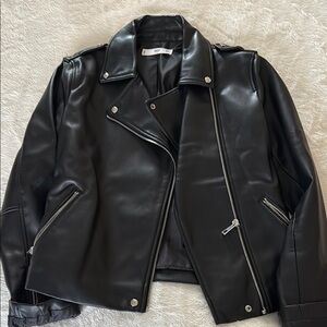 Zara Black Leather Jacket